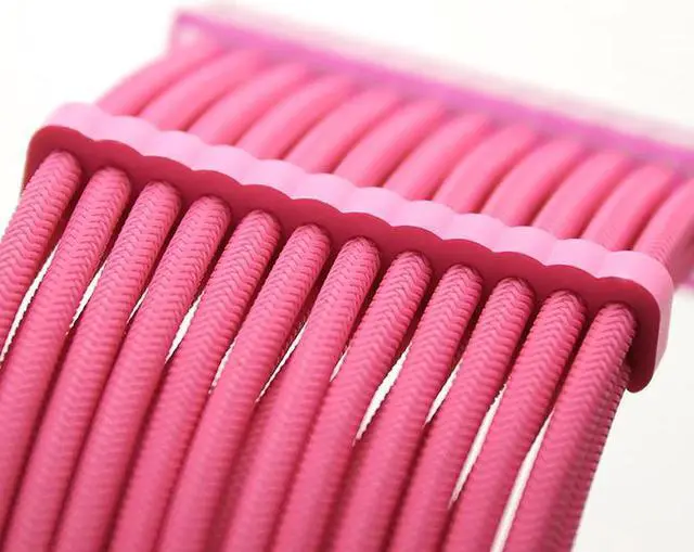Alt view image 6 of 7 - Hipesen 20 Pieces Set = 24-pin x 4, 8-pin x 16, Cable Comb for 3 mm Cable, Can sleeve Up To 3.4 mm/0.13inch  (Pink)