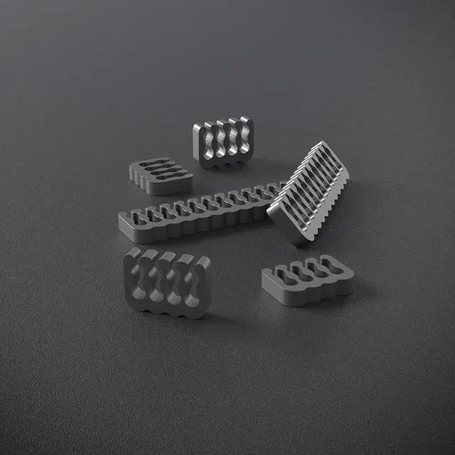 Alt view image 2 of 7 - Hipesen 20 Pieces Set = 24-pin x 4, 8-pin x 16, Cable Comb for 3 mm Cable, Can sleeve Up To 3.4 mm/0.13inch  (Gun Metal Gray)