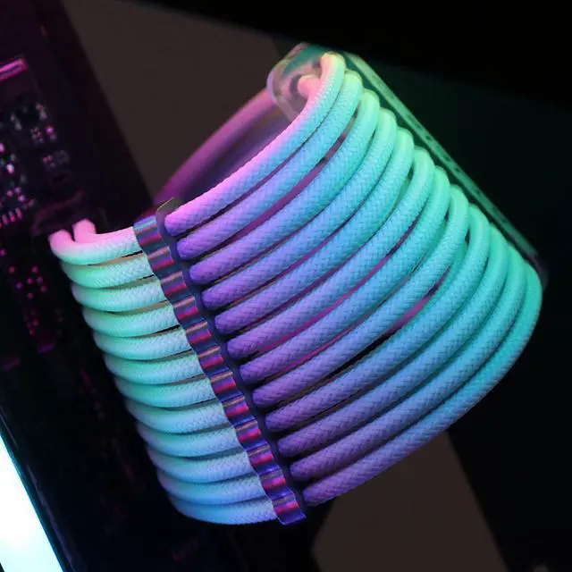 Alt view image 5 of 7 - Hipesen 20 Pieces Set = 24-pin x 4, 8-pin x 16, Cable Comb for 3 mm Cable, Can sleeve Up To 3.4 mm/0.13inch  (Gun Metal Gray)