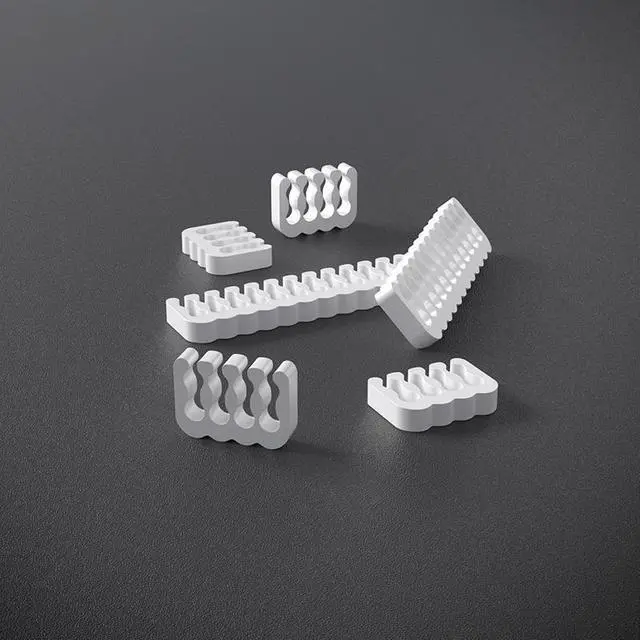 Alt view image 2 of 7 - Hipesen 20 Pieces Set = 24-pin x 4, 8-pin x 16, Cable Comb for 3 mm Cable, Can sleeve Up To 3.4 mm/0.13inch  (Pure White)