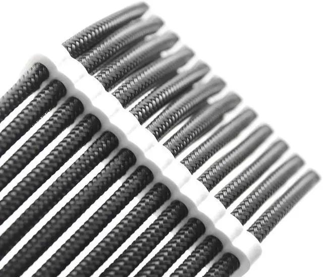 Alt view image 5 of 7 - Hipesen 20 Pieces Set = 24-pin x 4, 8-pin x 16, Cable Comb for 3 mm Cable, Can sleeve Up To 3.4 mm/0.13inch  (Pure White)