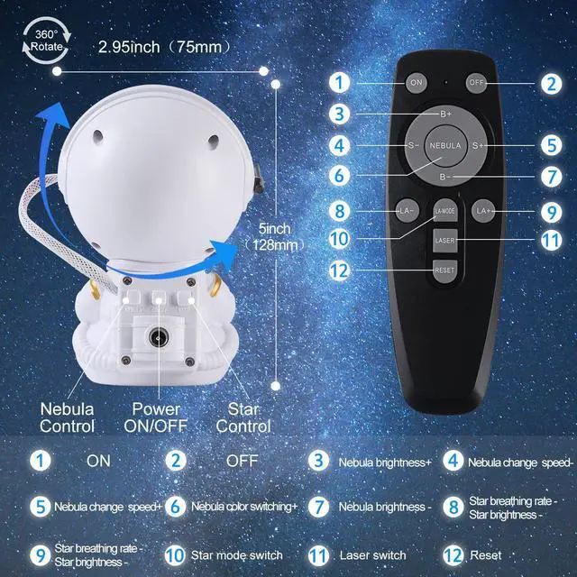 Alt view image 4 of 7 - Star light Astronaut star light