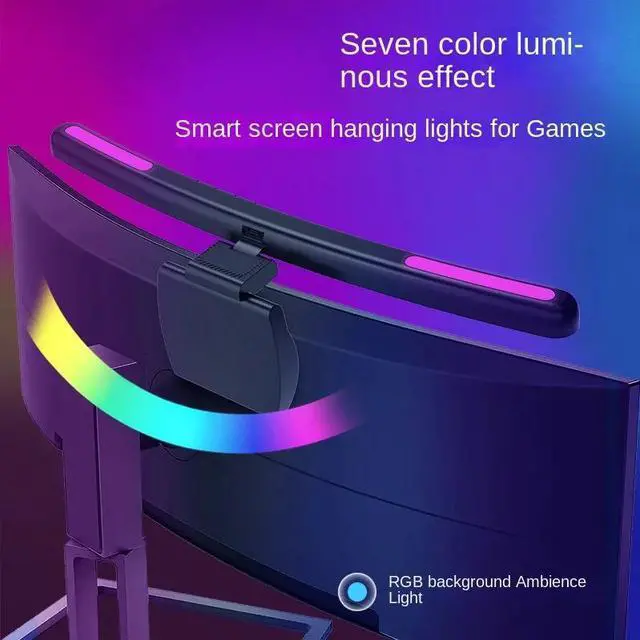 Alt view image 4 of 5 - SMY Lighting Computer monitor screen light, no glare, adjustable brightness/color temperature, TB-301SF