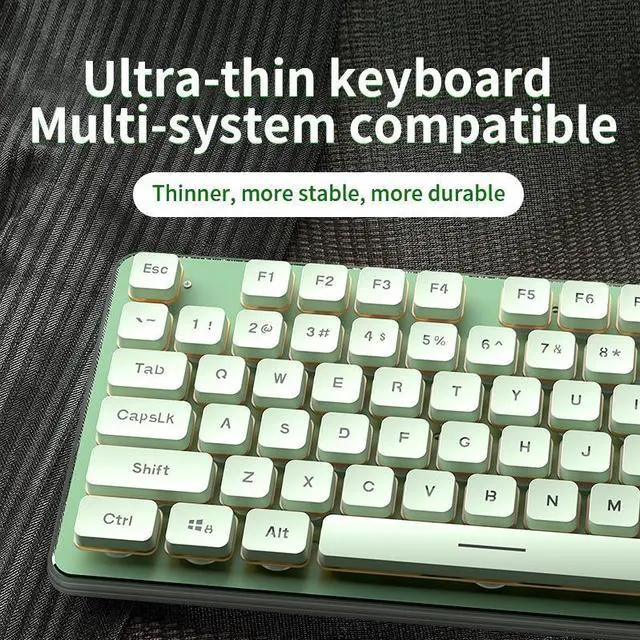 Alt view image 2 of 6 - Langtu L1 mechanical tactile silent wireless keyboard, volcano architecture key waterproof, single light backlight effect, universal model Black