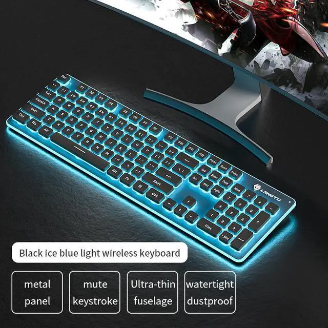 Main image of Langtu L1 mechanical tactile silent wireless keyboard, volcano architecture key waterproof, single light backlight effect, universal model Black