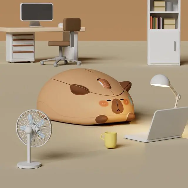 Alt view image 6 of 6 - SMY lighting Wireless gaming mouse pink, suitable for computers/laptops/desktops/PCs, Mac/Win compatible Kapibala