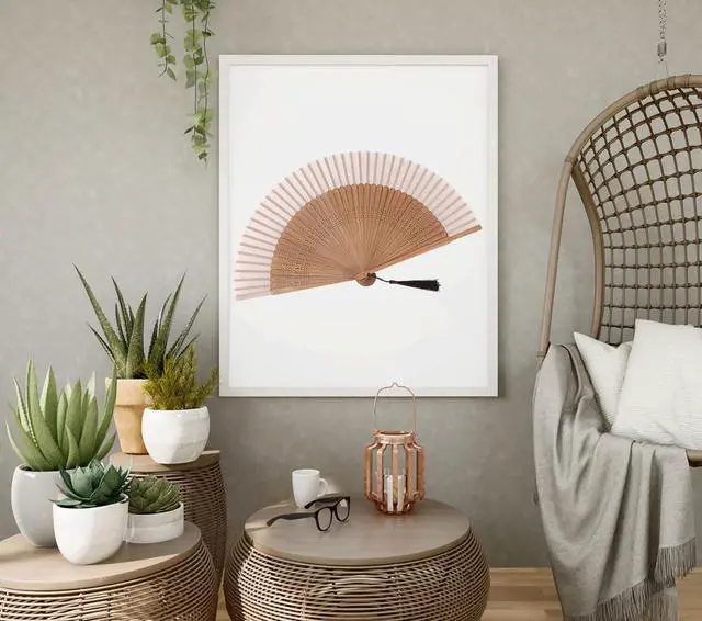 Alt view image 6 of 6 - 8.27"(21cm) Hand Held Bamboo Silk Folding Fan Foldable Hand Fan,Chinese/Japanese Charming Elegant Vintage Retro Style,Women Ladys Girls Best Gifts,Brown
