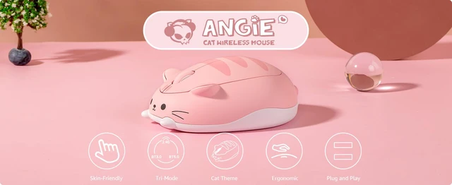Alt view image 2 of 7 - SMY lighting Wireless gaming mouse, suitable for computers/laptops/desktops/PCs, Mac/Win compatible Pink