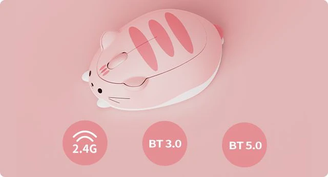 Alt view image 5 of 7 - SMY lighting Wireless gaming mouse, suitable for computers/laptops/desktops/PCs, Mac/Win compatible Pink