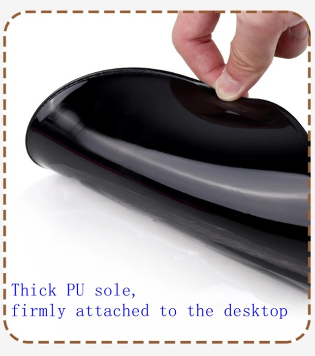 Alt view image 2 of 2 - Ergonomic Silicone Mouse Pad with Gel Wrist Rest, 9.8 x 8.8 in, Blue