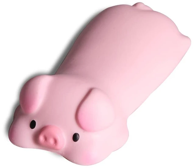 Main image of Cute Wrist Rest Support for Mouse Computer Arm Rest for Desk Ergonomic Kawaii Office Supplies Slow Rising PU Mouse Pad (Pink Pig)