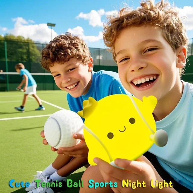 Alt view image 6 of 6 - Tennis Ball Squishy Silicone Night Light, 2Level Dimmable WarmWhite Lamp