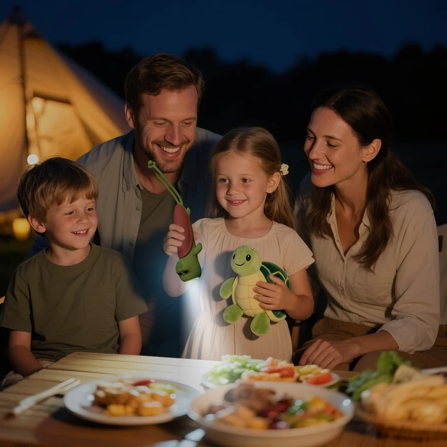 Alt view image 6 of 6 - Silicone Turtle Rechargeable Flashlight, Dimmable Hanging Night Light for Camping, Night Walks and Home Use