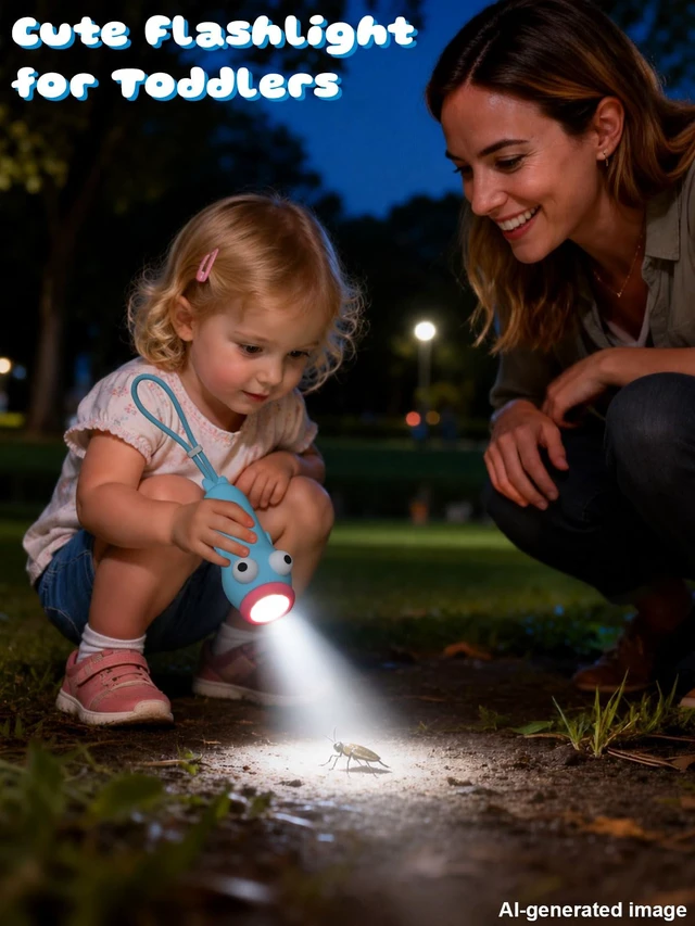 Alt view image 3 of 7 - Silicone Flashlights, Cute Blue Fish Flashlight