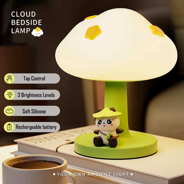 Alt view image 2 of 7 - Cloud and Panda Rechargeable Night Light