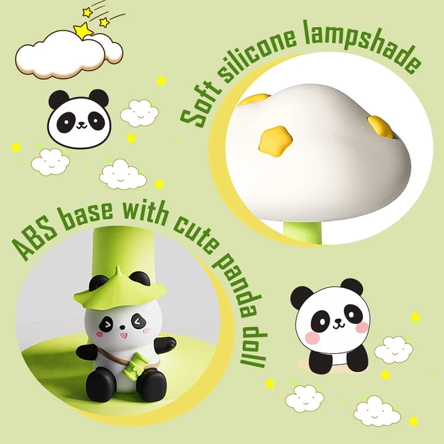 Alt view image 5 of 7 - Cloud and Panda Rechargeable Night Light