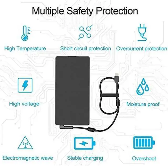 Alt view image 5 of 5 - 230W AC Charger Adapter Fit for Lenovo Ideapad Legion Y920 Y910 Y900 Y740 Y730 Y7000 Y545 Y540 5 7 5P C7 5-17ARH05H 7-15IMH05 5P-15ARH05H C7-15IMH05 7-15IMHg05 230 Watt Laptop Power Supply
