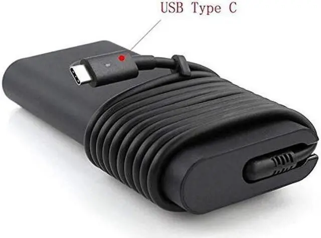Alt view image 2 of 5 - 130W 20V 6.5A USB Type C 0K00F5 HA130PM170 AC Power Adapter Compatible for Dell XPS 15,XPS 15 2-in-1 9575 Charger, Compatible with P/N: 0K00F5, K00F5 Power Adapter with US Cable
