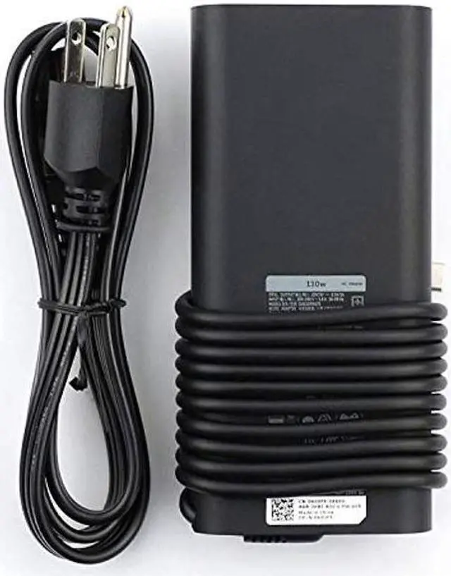 Alt view image 5 of 5 - 130W 20V 6.5A USB Type C 0K00F5 HA130PM170 AC Power Adapter Compatible for Dell XPS 15,XPS 15 2-in-1 9575 Charger, Compatible with P/N: 0K00F5, K00F5 Power Adapter with US Cable