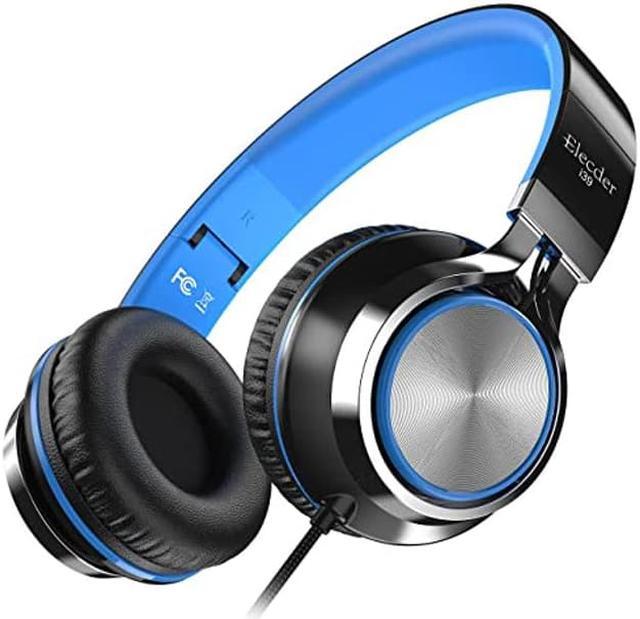 ELECDER i39 Headphones with Microphone Foldable Lightweight