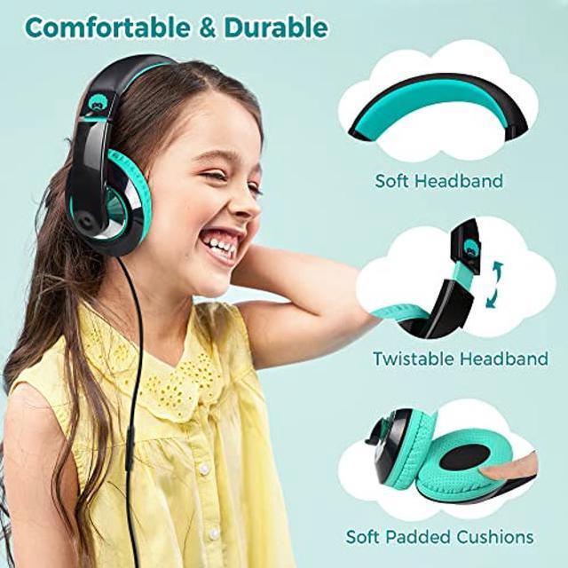 rockpapa Comfort+ Kids Headphones with Microphone and Volume