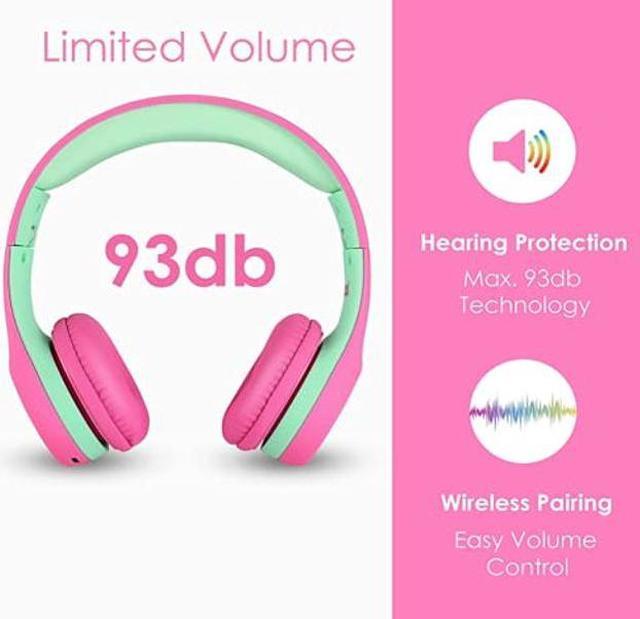 Nenos Bluetooth Kids Headphones Wireless Kids Headphones 93dB