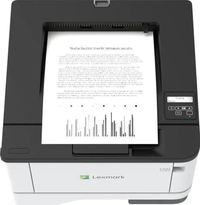 Alt view image 2 of 4 - Lexmark MS331DN Laser Printer - Monochrome - 40 ppm Mono - 2400 dpi Print - Automatic Duplex Print - 100 Sheets Input