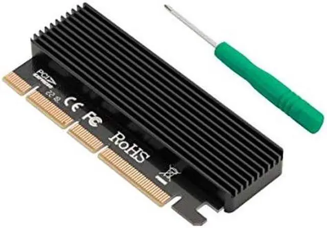 Alt view image 3 of 5 - SIIG Full Speed M.2 M Key Nvme SSD to PCIe Adapter, PCI Express X16 Card with Heatsink, Supports Windows 7/8/ 10, Supports 2230, 2242, 2260, 2280 Form Factor M.2 SSDS