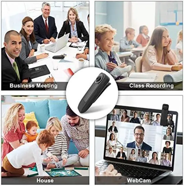 Alt view image 4 of 5 - HOT2GO Hidden Camera Bodycam 64GB Mini Spy Nanny Cam 1080P Small Hidden Camera Micro Camera Body Portable Security Cameras USB Charger Night Vision 6H Auto overwrite 1000mA