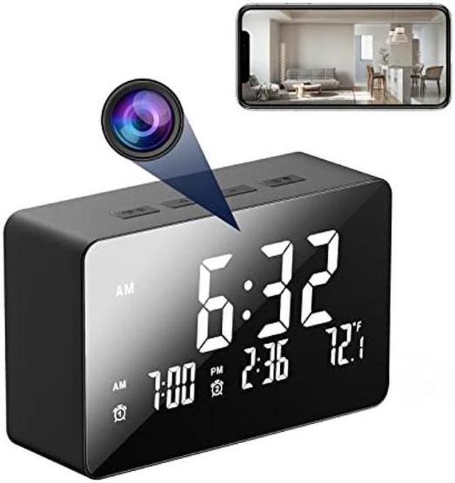 Hidden Camera Clock,Spy Camera HD 1080P outlet Wireless Hidden WiFi Clock,Nanny cam Hid