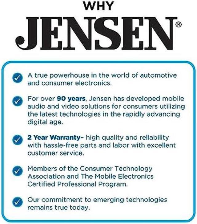Jensen CMR270 7-inch LED Digital Media Touch Screen Double DIN Car