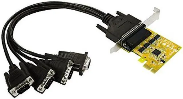 Alt view image 2 of 3 - 4-Port RS-232 Serial PCI-E (w/Both Regular & LP Brackets) (SER6456A+L)