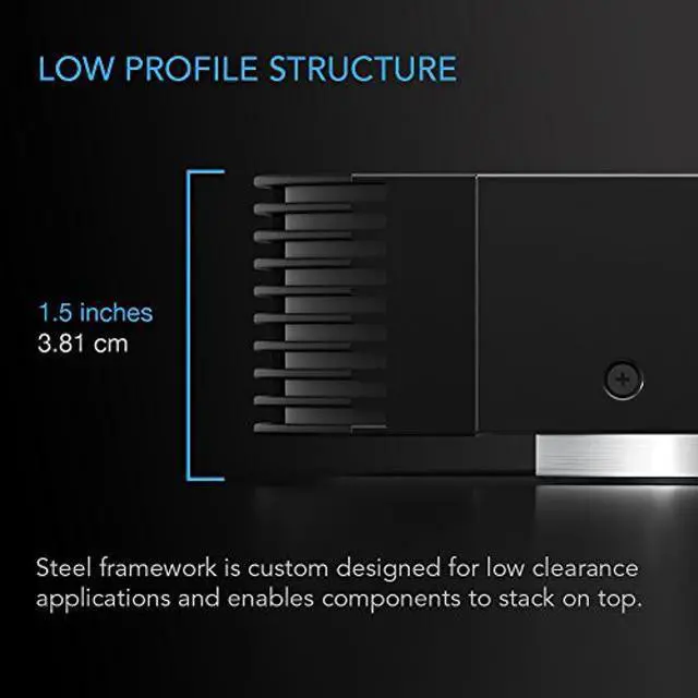 Alt view image 5 of 5 - AC Infinity AIRCOM T8, Quiet Cooling Blower Fan System For Digital Video Recorder 17" Rear-Exhaust for Receivers, Amps, DVR, AV Cabinet Components