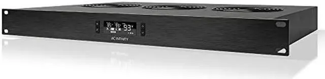 Main image of AC Infinity CLOUDPLATE T2, Rack Mount Fan 1U, Top Exhaust Airflow, for Cooling AV, Home Theater, Network 19" Racks
