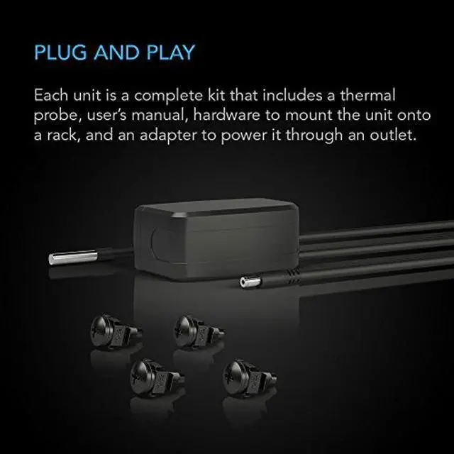Alt view image 5 of 5 - AC Infinity CLOUDPLATE T2, Rack Mount Fan 1U, Top Exhaust Airflow, for Cooling AV, Home Theater, Network 19" Racks