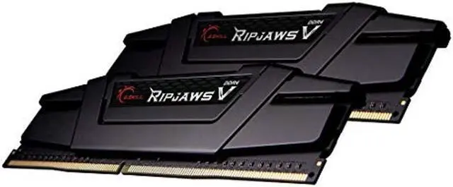 Alt view image 2 of 5 - G.SKILL Ripjaws V Series (Intel XMP) DDR4 RAM 32GB (2x16GB) 3600MT/s CL16-19-19-39 1.35V Desktop Computer Memory UDIMM - Black (F4-3600C16D-32GVKC)