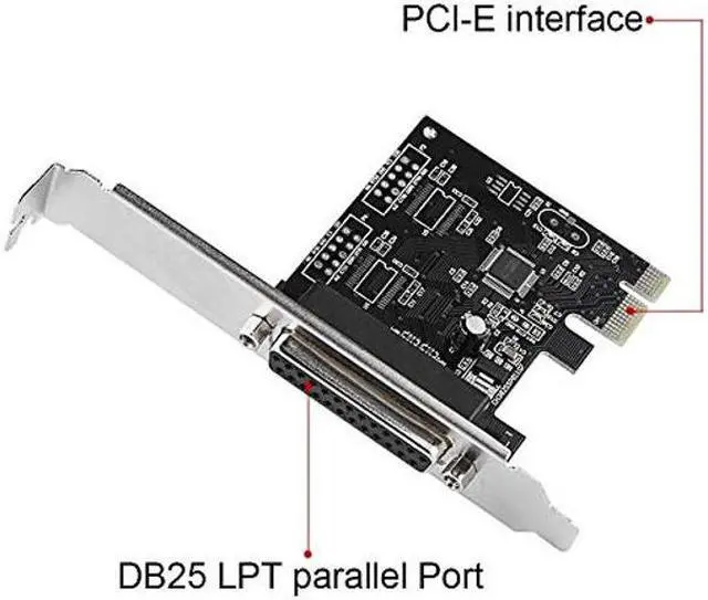 Alt view image 5 of 5 - PCI-E Parallel,PCIE to Parallel Port Card Print Port LPT PCI-E LPT Printer Card Adapter DB25,for Windows for MAC for Linux,Printer Converter Adapter Controller