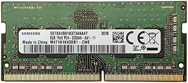 Main image of 8GB DDR4 3200MHz PC4-25600 1.2V 1Rx8 260-Pin SODIMM Laptop RAM Memory Module M471A1K43DB1-CWE