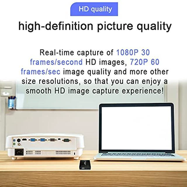 Alt view image 3 of 5 - Video Coverter VGA Capture Card,VGA to USB2.0 Converter,Audio and Video Capture Device,Plug-and-Play,USB Drive-Free HD 1080P Video Capture Tool for Windows,Linux and Android
