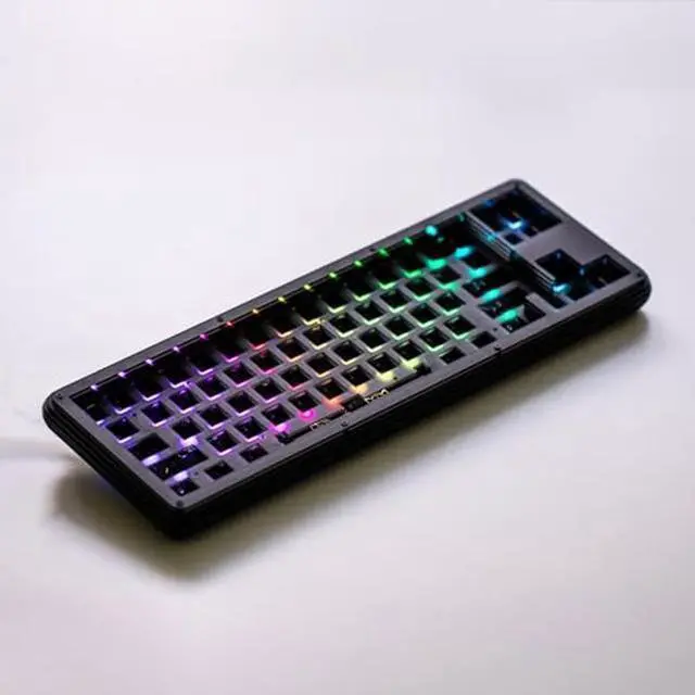 Main image of Space Cables Stellar65 Gaming Keyboard Barebones Kit Acrylic 65% Keyboard (Frosted Dark Solder)
