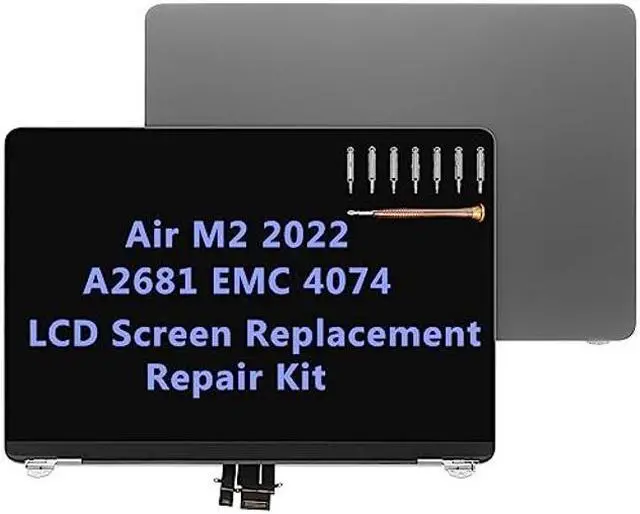 Main image of Daplinno LCD Replacement 13" for MacBook Air M2 2022 A2681 EMC 4074 Full LCD Screen Display Complete Top Assembly (Space Gray)