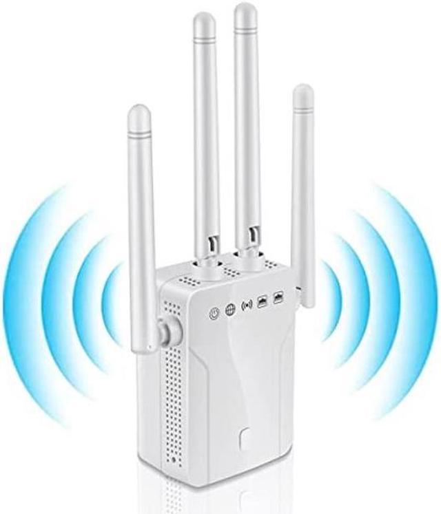 2023 WiFi Extender-Wireless Signal Repeater Booster up to 8600 sq.ft and 35  Devices WiFi Booster,Internet Booster, Repeater with Ethernet Port, 1-Tap  Setup, 2.4GHz, 4 Antennas 360deg Full Coverage 