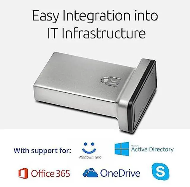 Alt view image 2 of 5 - Kensington VeriMark IT 2.0 USB-A Fingerprint Key - Windows Hello & Windows Hello for Business