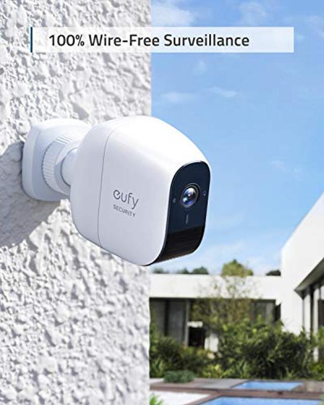  Wireless Home Security Camera System, eufy Security, eufyCam E  365-Day Battery Life, 1080p HD, IP65 Weatherproof, Night Vision, Compatible  with  Alexa, 3-Cam Kit, No Monthly Fee : Electronics