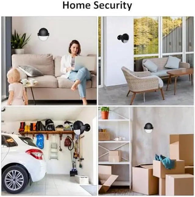 Alt view image 4 of 5 - Motion Sensor Alarm, Wireless Infrared Portable Motion Detector Loud Alarm with Siren Light (328ft Remote Control, 125dB, Battery Powered), Door Motion Sensor Chime for Garage, Store