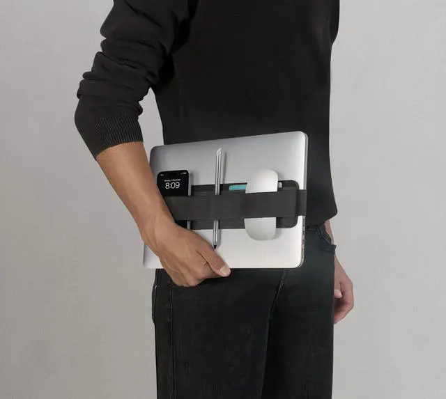 Alt view image 2 of 5 - Beblau Slim PRO Portable Tech Organizer  Attachable Laptop & Notebook Accessory | Fits 13"-17" | Backpack & Desk Organizer | Office, Home, & School | Work-from-Home |