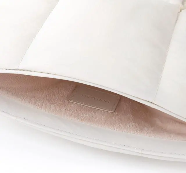 Alt view image 3 of 5 - Comfyable Puffy Laptop Sleeve 15 Inch 16 Inch, Quilted Puffer Laptop Carrying Case, Pillow Pouch Compatible for MacBook Air 15 in M4 2025 & MacBook Pro 16 in M4 2024, Rice