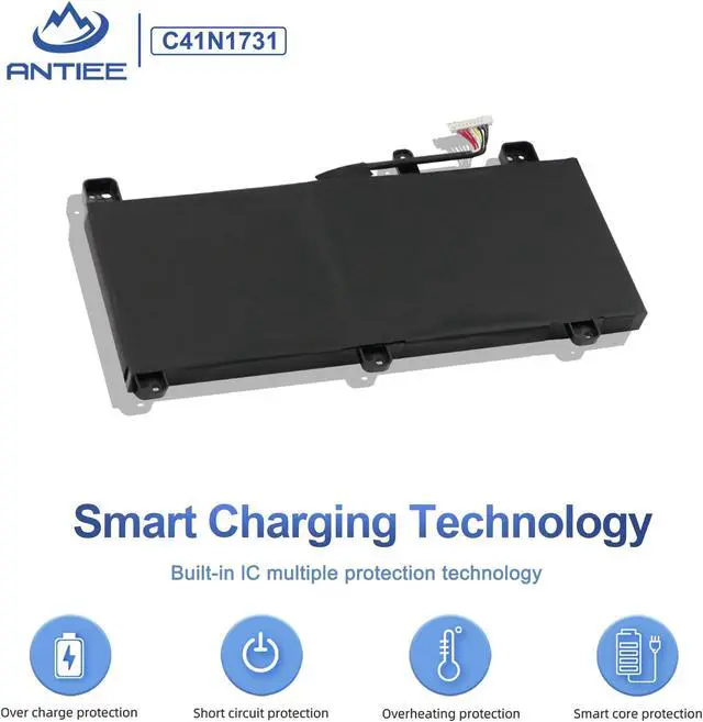 Alt view image 5 of 5 - ANTIEE C41N1731 Battery for Asus ROG Strix Scar II G715 G715G G715GV G715GW GL704 GL704G GL704GS GL704GM GL704GV GL704GW G715GV-EV043R G715GW-EV084T GL704GM-EV027T GL704GV-EV013T GL704GM-EV021T EV052T