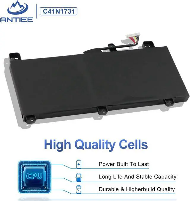Alt view image 4 of 5 - ANTIEE C41N1731 Battery for Asus ROG Strix Scar II G715 G715G G715GV G715GW GL704 GL704G GL704GS GL704GM GL704GV GL704GW G715GV-EV043R G715GW-EV084T GL704GM-EV027T GL704GV-EV013T GL704GM-EV021T EV052T