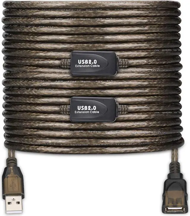 Main image of LDKCOK USB 2.0 Type A Male to A Female Active Repeater Extension Cable 75ft, High Speed 480 Mbps